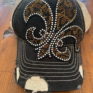 Beige Mesh Snapback Hat